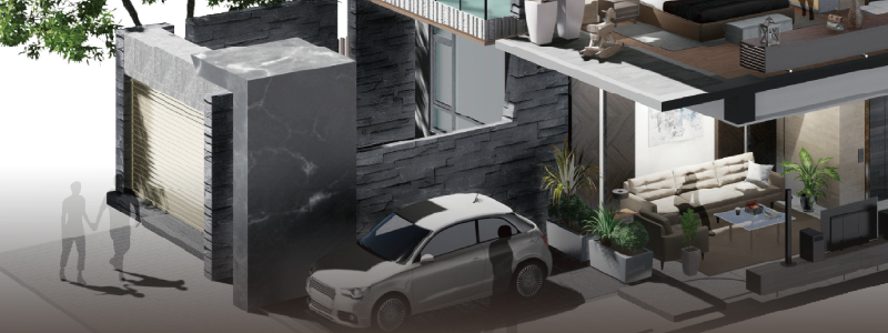 前院大面寬停車